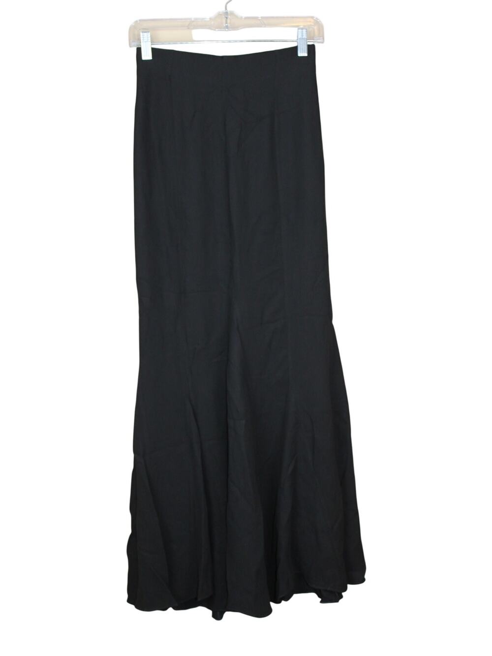 Zara Black Mermaid Back Zipper No Pockets Boho Maxi Skirt Size‎ S